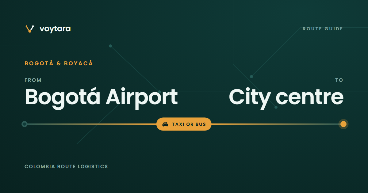 Bogotá Airport to City centre route guide by voytara