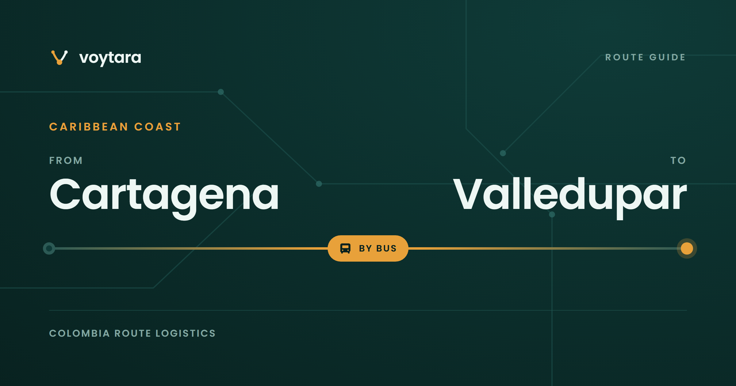 Cartagena to Valledupar route guide by voytara