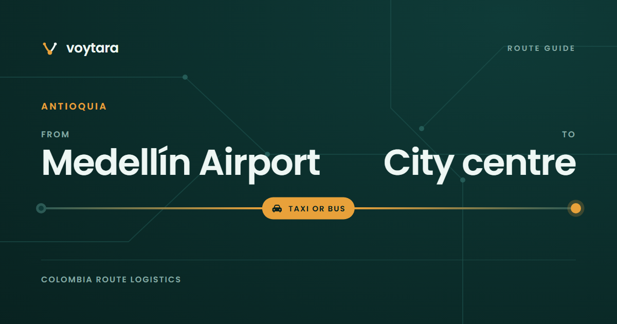 Medellín Airport to City centre route guide by voytara