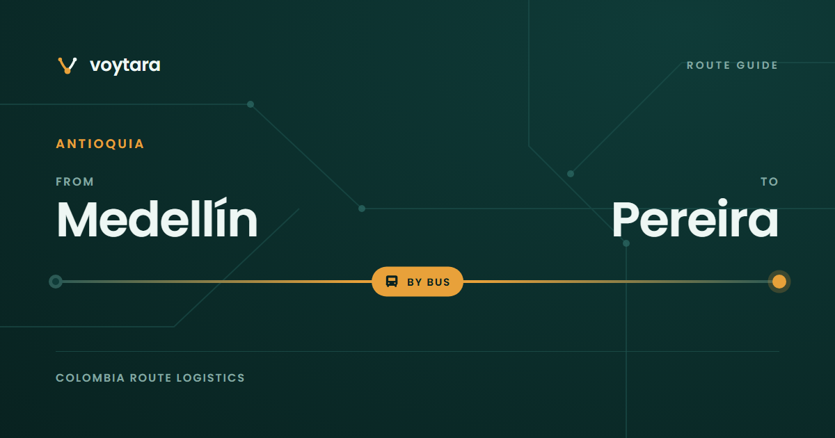 Medellín to Pereira route guide by voytara