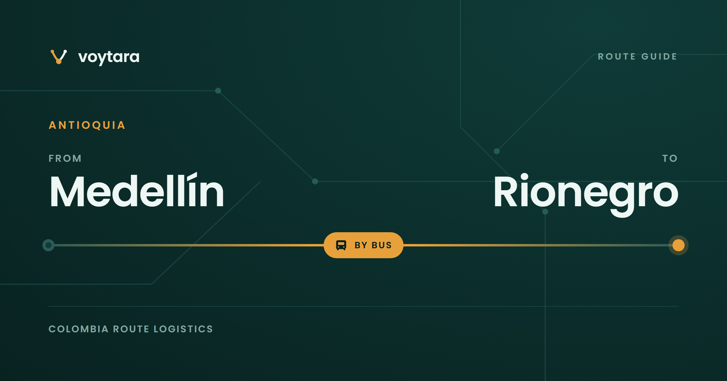 Medellín to Rionegro route guide by voytara