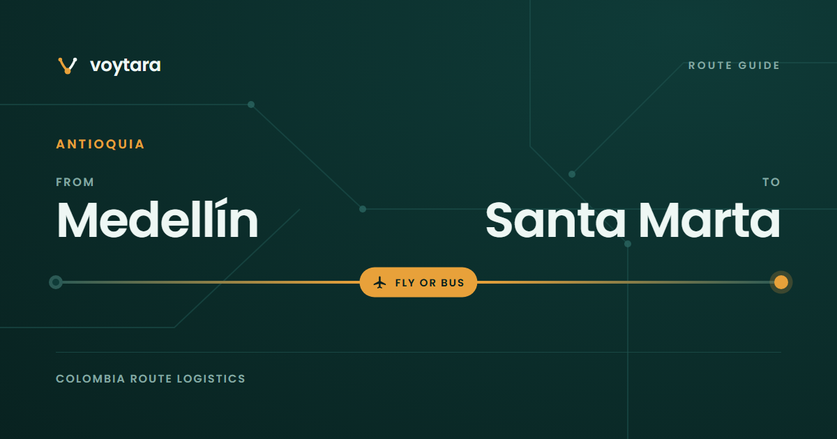 Medellín to Santa Marta route guide by voytara