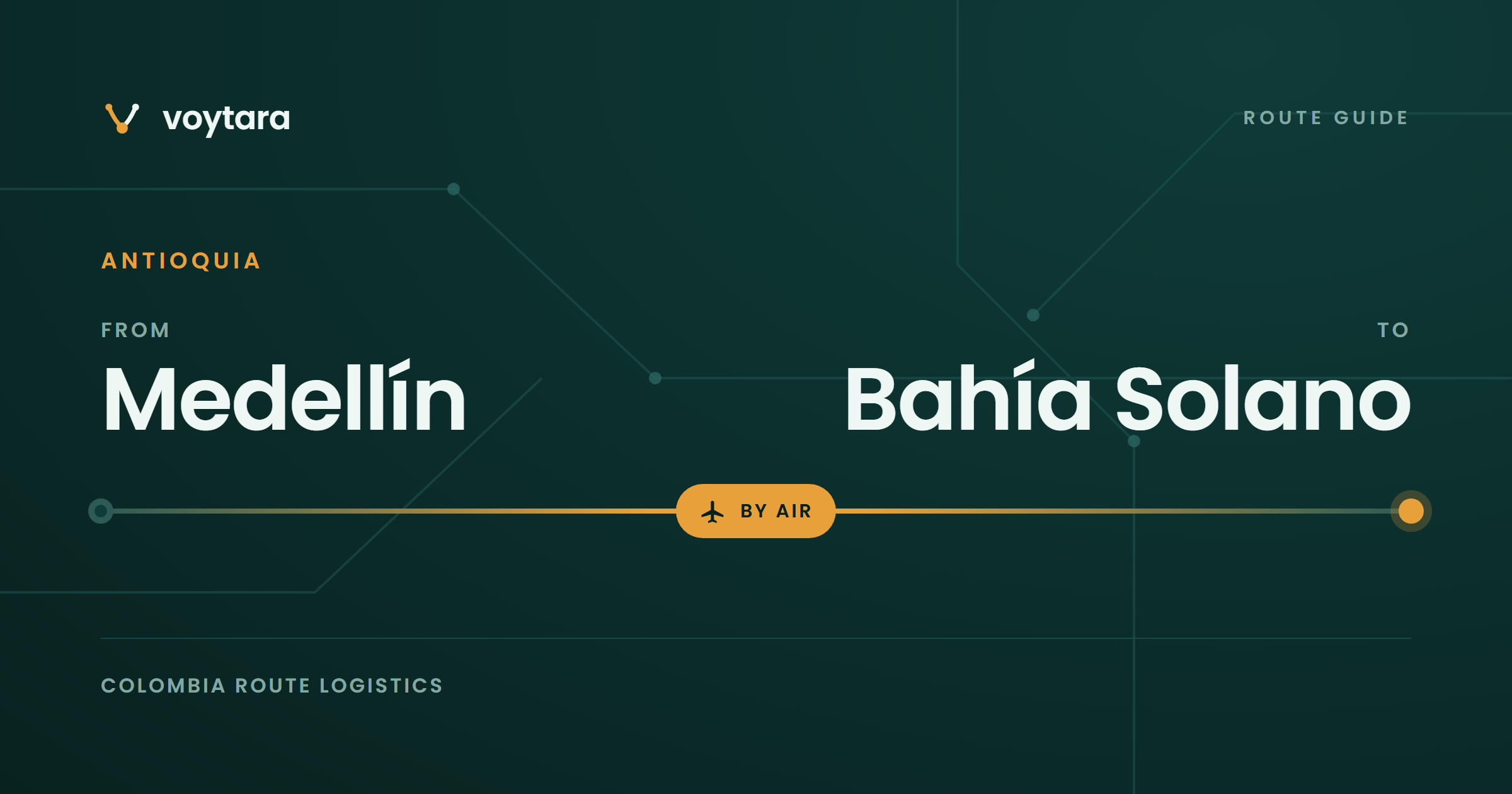 Medellín to Bahía Solano route guide by voytara